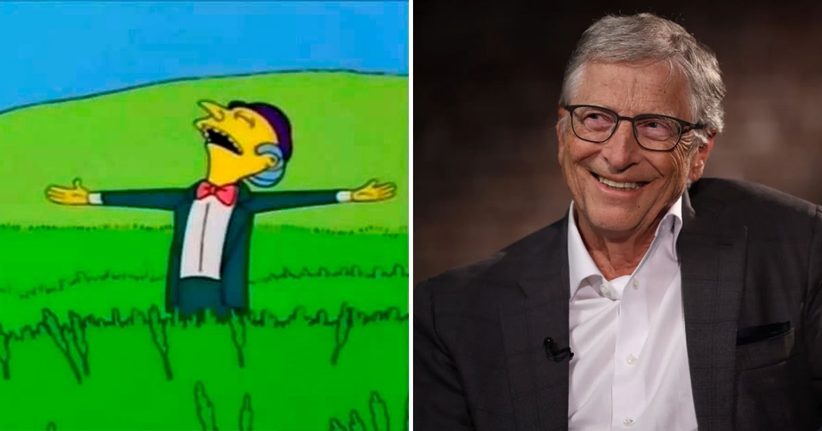 Bill Gates anda donando toda su fortuna y a ver si la reparte como el Sr. Burns