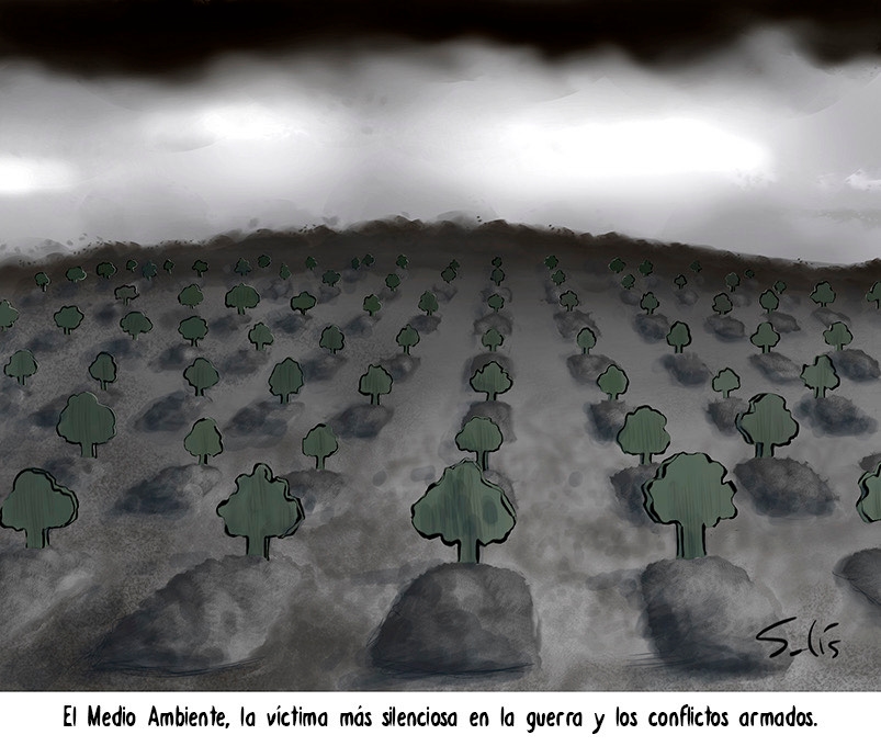 Bir savaş kurbanı daha. Yazan: Víctor Solís (@Visoor)