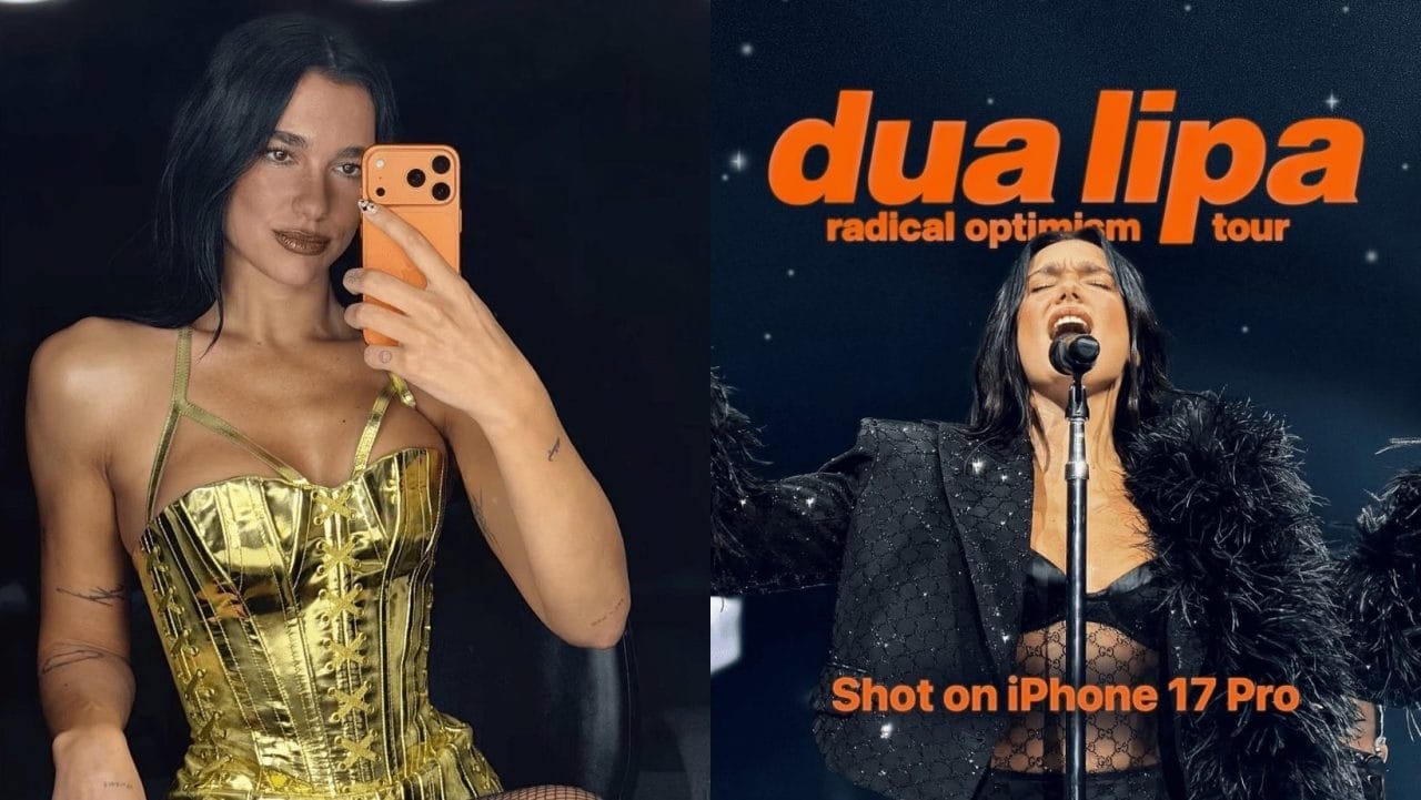 Дуа Липа тестирует iPhone 17 Pro и демонстрирует свой тур в социальных сетях.