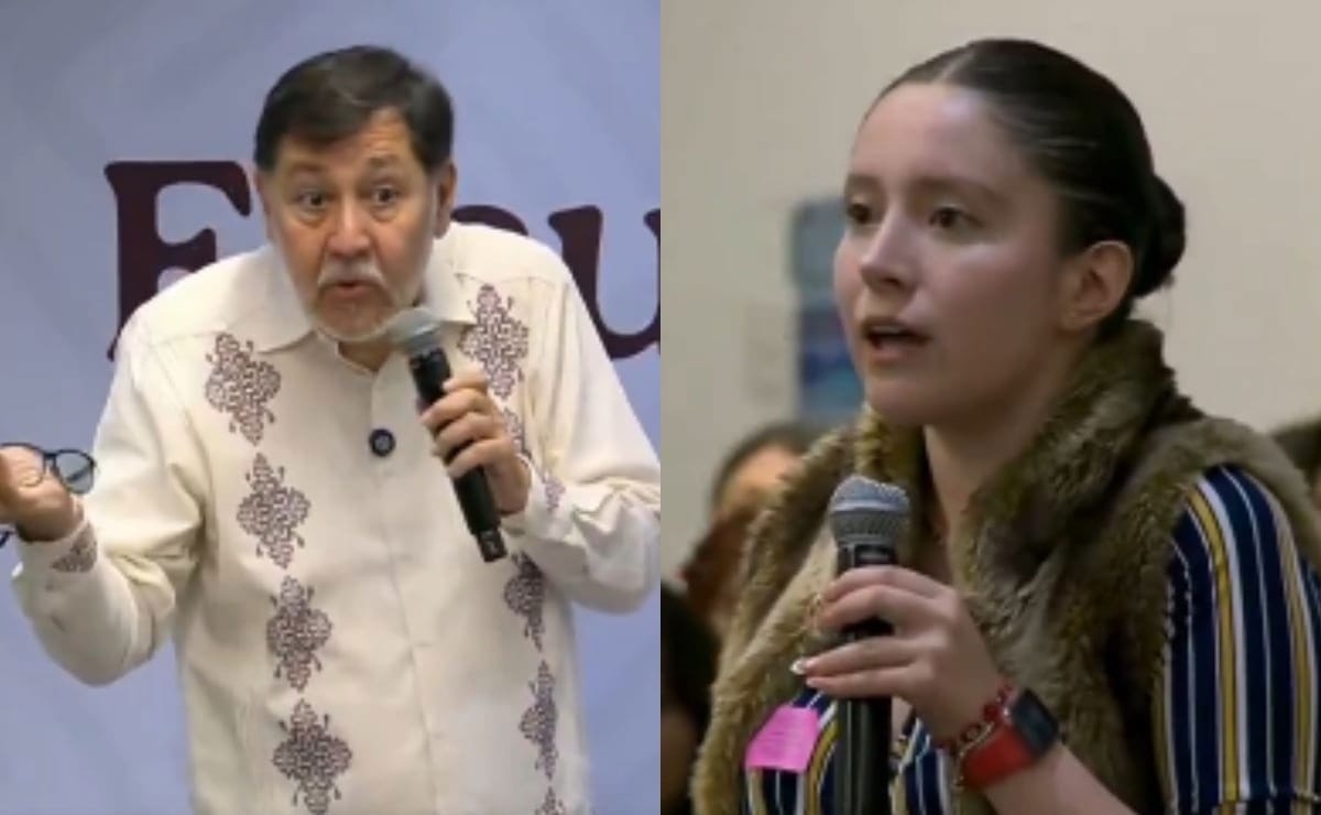UAEM student confronts Noroña over misogyny and austerity