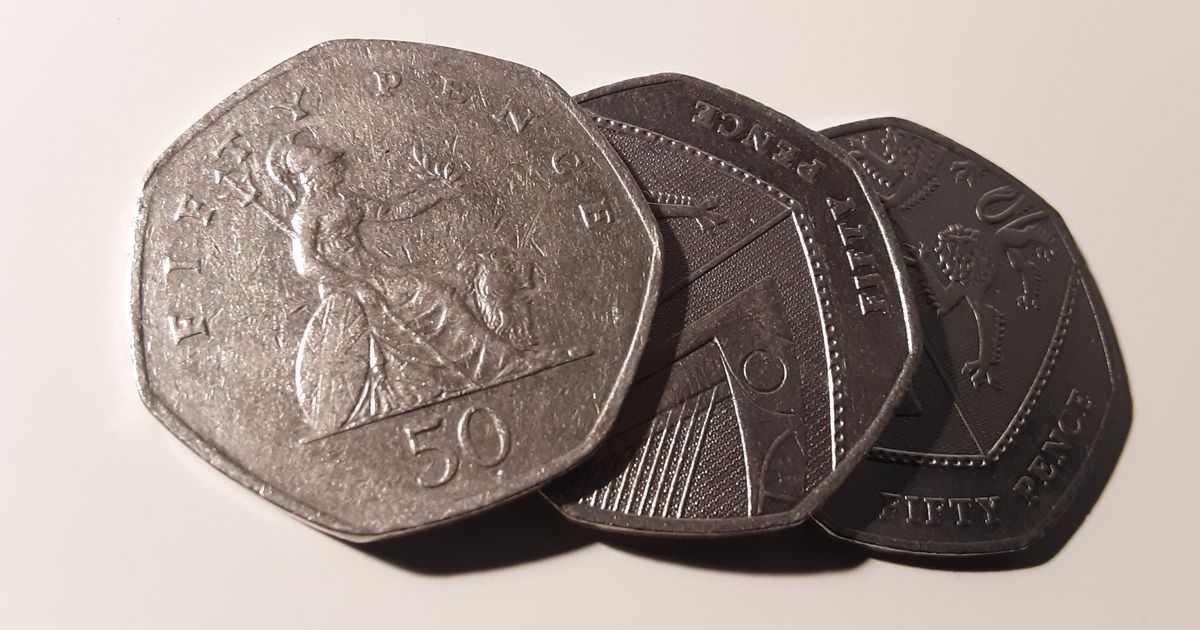 Moneda rara de 50 peniques en venta por £10.000 en eBay y hay 9 millones de ellas en circulación