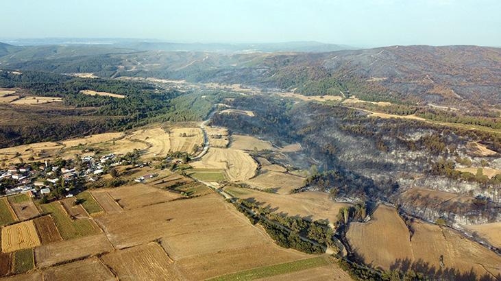 Burning areas in Çanakkale captured! Two villages evacuated