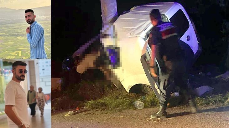 Bayram dönüşü acı haber: Kontrolden çıkan araç direğe çarptı; 2 ölü, 2 yaralı