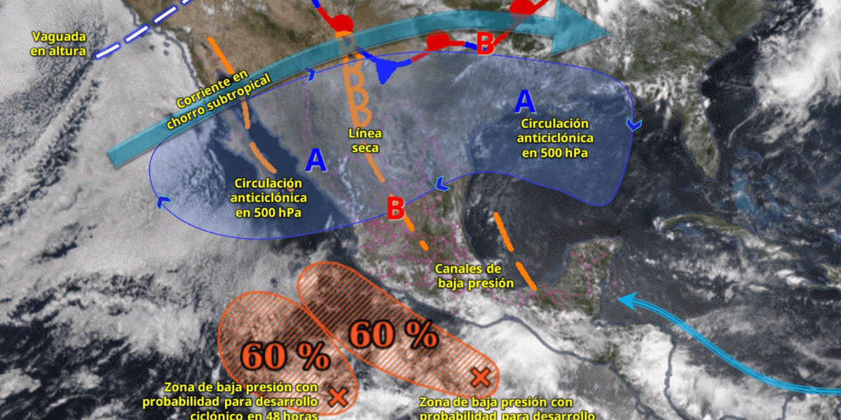 Тропическая волна 2, экстремальная жара и возможный циклон обрушатся на Мексику в эти выходные.