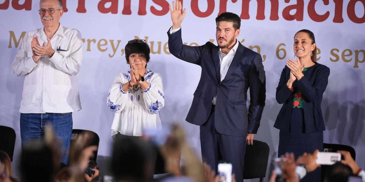 President Claudia Sheinbaum delivered her first report on Nuevo León.