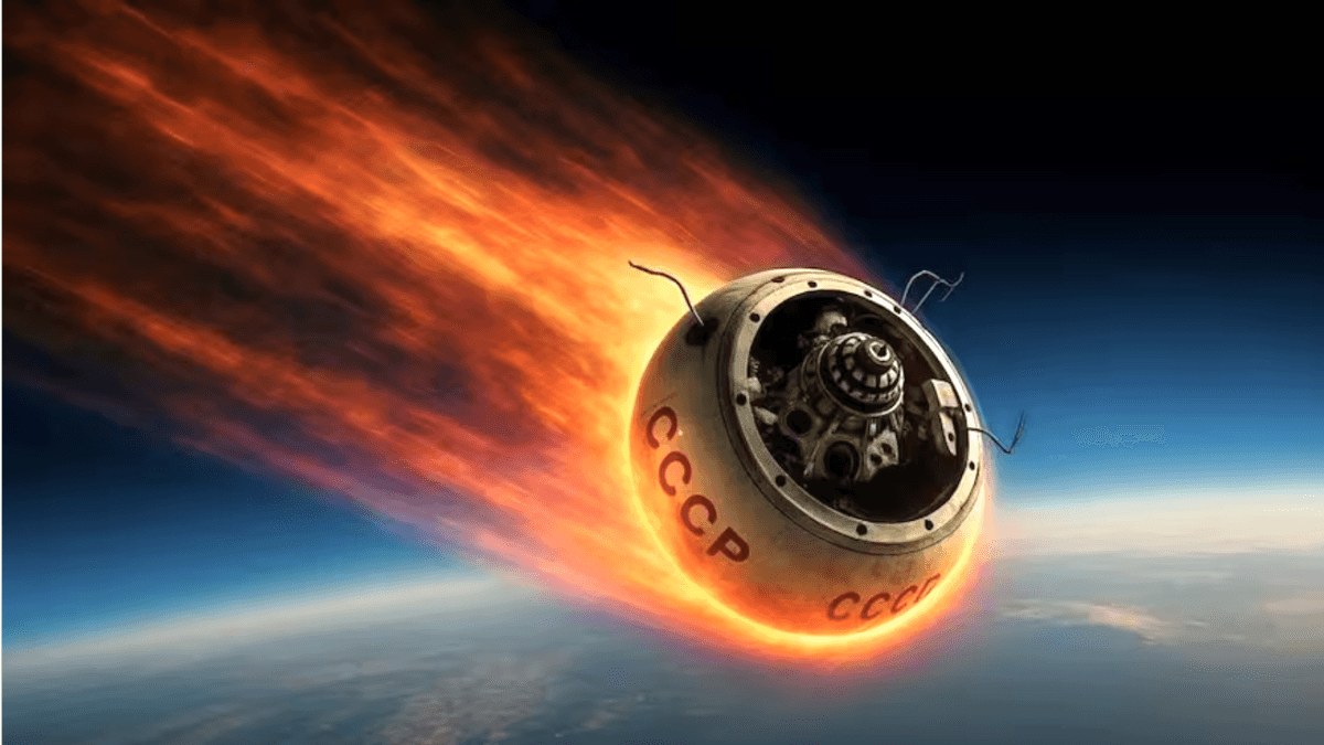 The Soviet probe Cosmos 482 falls to Earth after 53 years in orbit.