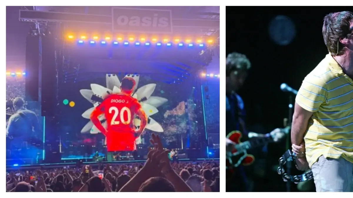 Группа Oasis радует футбольных фанатов искренним посвящением Диогу Жоте, исполняя «Live Forever»; видео