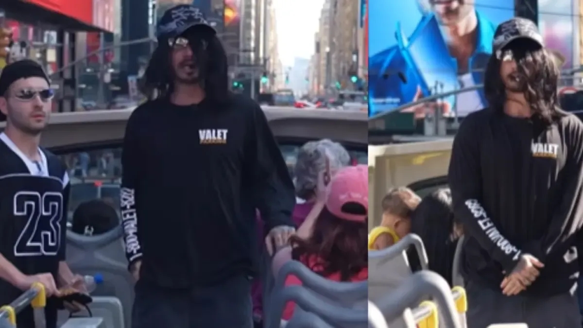 J Balvin hat sich in New York als Straßenkünstler verkleidet, um für sein neues Album „Mixteip“ zu werben.