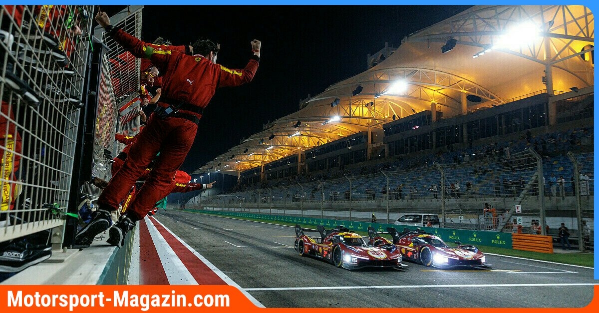 WEC Bahrain Race 2025: Results, World Championship standings and Ferrari celebration at the season finale