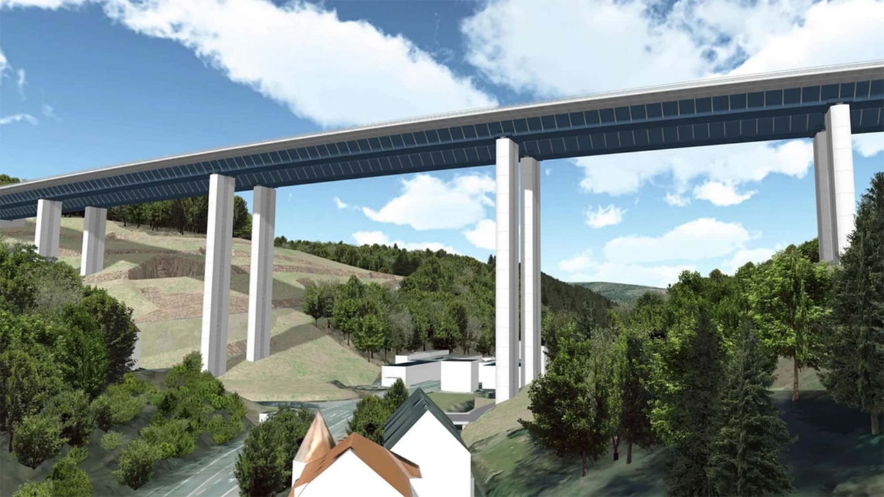 El puente Rahmedetal casi terminado: Fiesta del puente en la A45