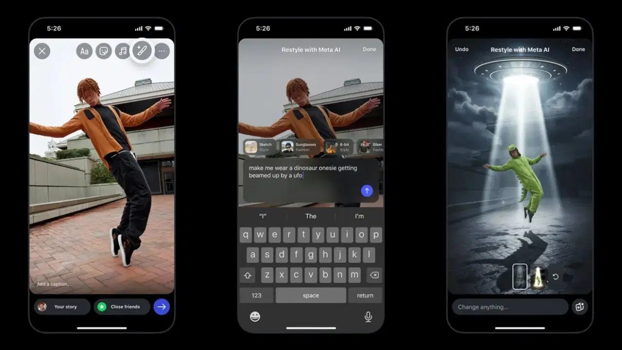 Se están introduciendo nuevas herramientas de inteligencia artificial en las historias de Instagram