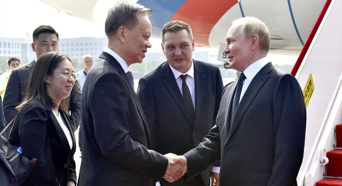 Putin begins a four-day visit to China, during which he will meet with eight heads of government.