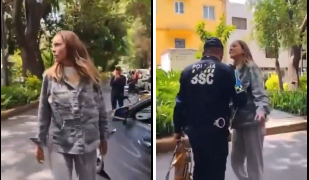 Meksika'da bir polis memuruna hakaret eden kadın kimdir?