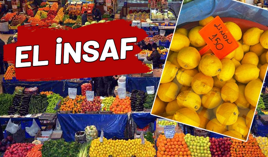 ¡La situación de los ciudadanos es deplorable! Los limones cuestan 150 liras en el mercado.