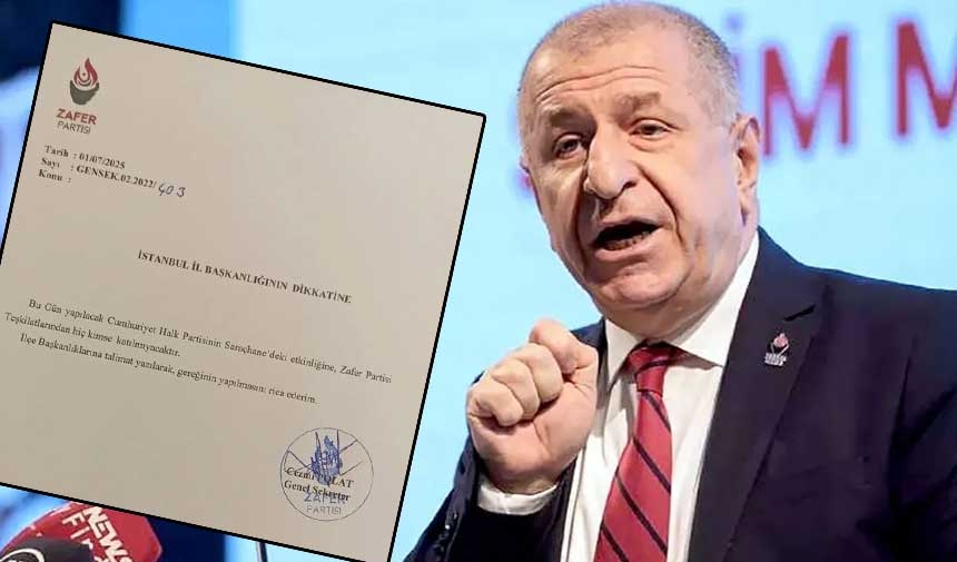 Zafer Partisi'nden "CHP'nin Saraçhane mitingine katılmayın" talimatı