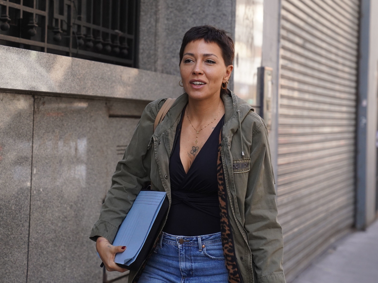 Mayra Mendoza, die ultrakirchneristische Bürgermeisterin, die Néstor Kirchners Gesicht tätowieren ließ.