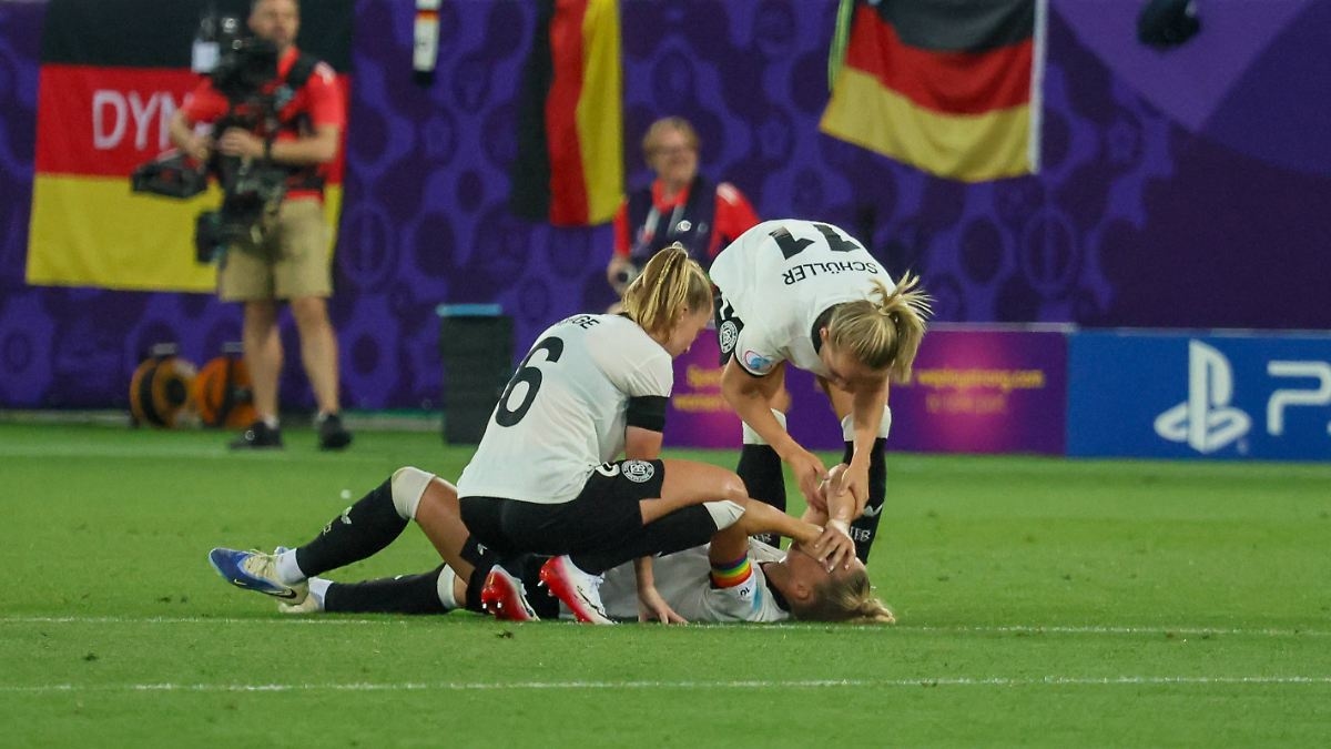 Se teme una tercera rotura del ligamento cruzado: "Sorpresa" en la Eurocopa: las lágrimas de Giulia Gwinn eclipsan la victoria de la DFB