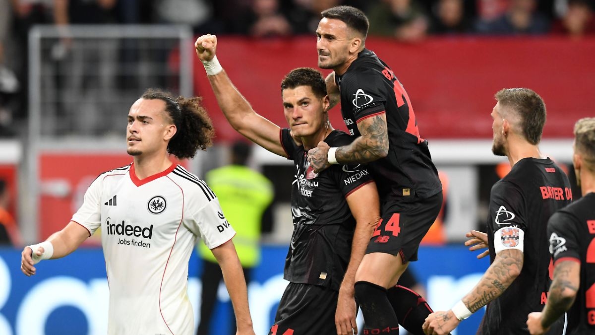 İlk maç, rüya gol, kırmızı kart: Hjulmand etkisi: Bayer, Frankfurt'un dokuz kişiyle ilk puanlarını çaldı