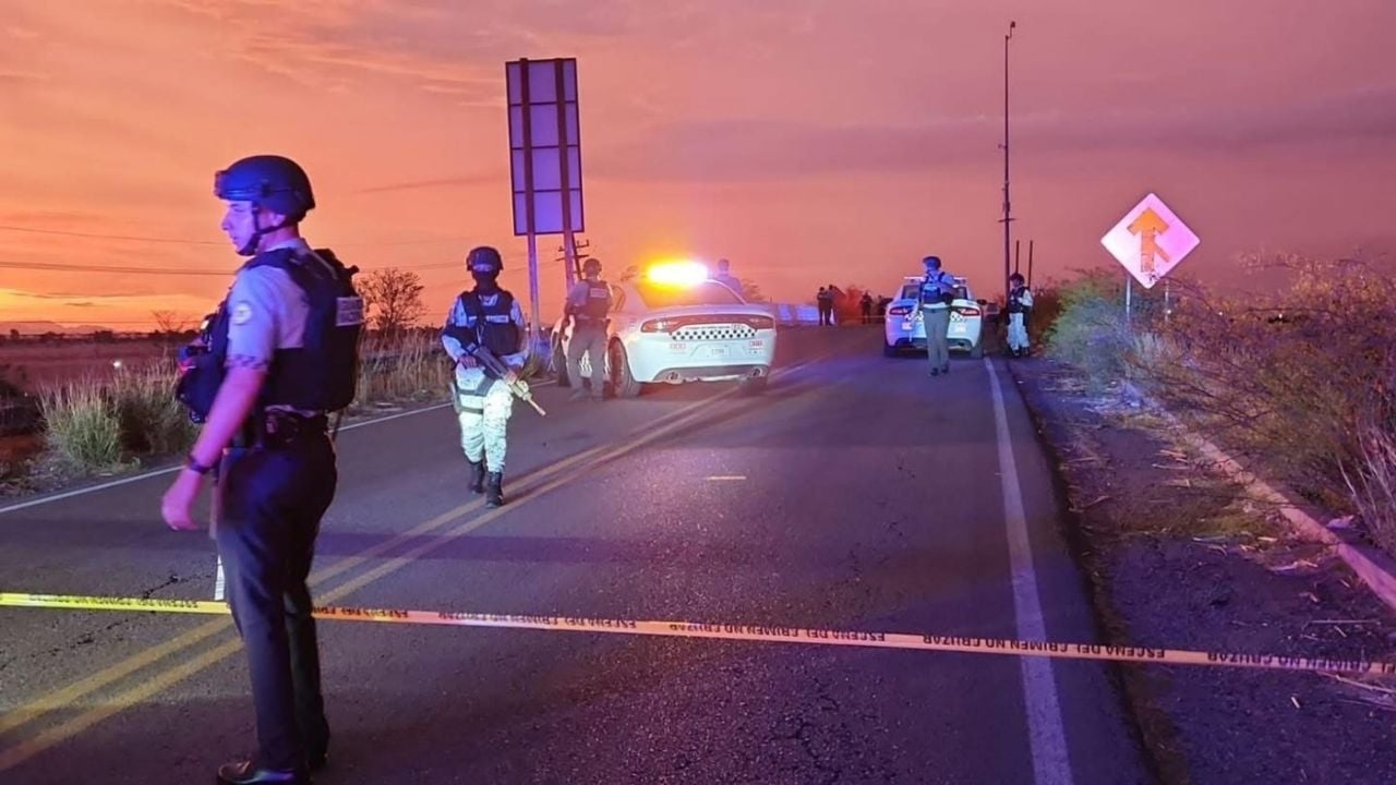 Mutilated remains left on a state highway in Navolato, Sinaloa