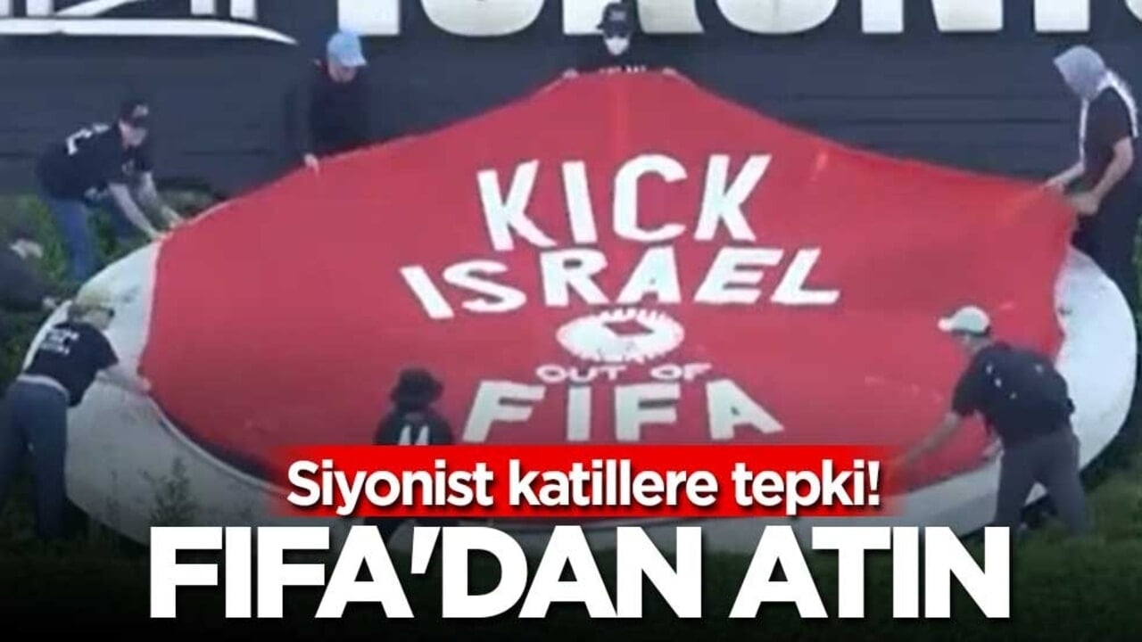 Siyonist katillere tepki! FIFA'dan atın