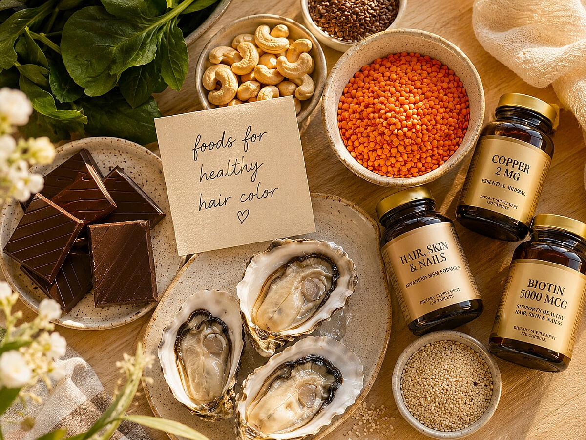 Copper-Rich Foods For Gray Hair (Causes, Prevention & Vitamins That Help)