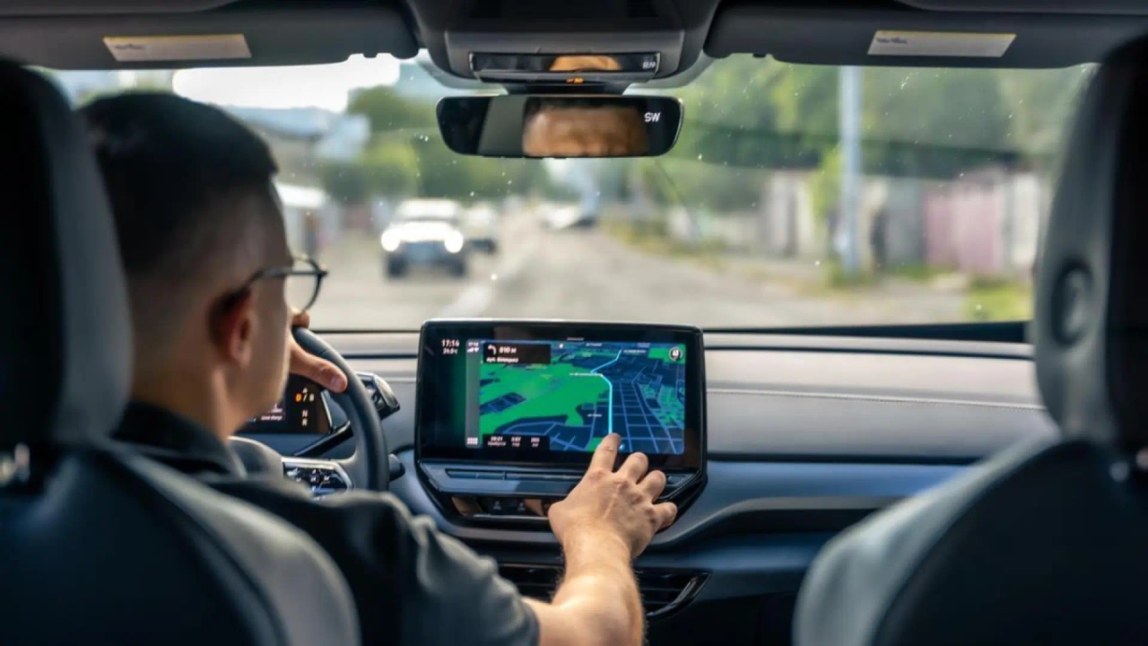 Un estudio demuestra que el uso de pantalla táctil en los coches empeora la conducción: esto es lo que ocurre