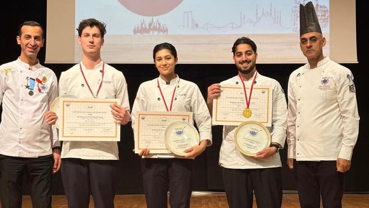 ‘BAU Gastronomi' öğrencilerine 2 altın madalya