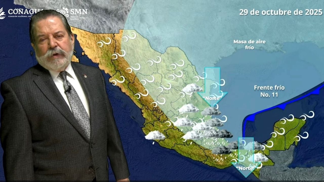 Avanza el frente frío 11 y azotará con heladas; lluvias fuertes el miércoles en estas entidades